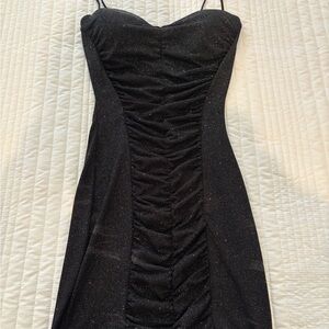 Windsor Black Bodycon Dress Spaghetti Strap Sweetheart
